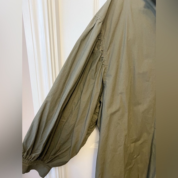 H&M Olive Green Shirt Dress Size XS - Picture 3 of 5